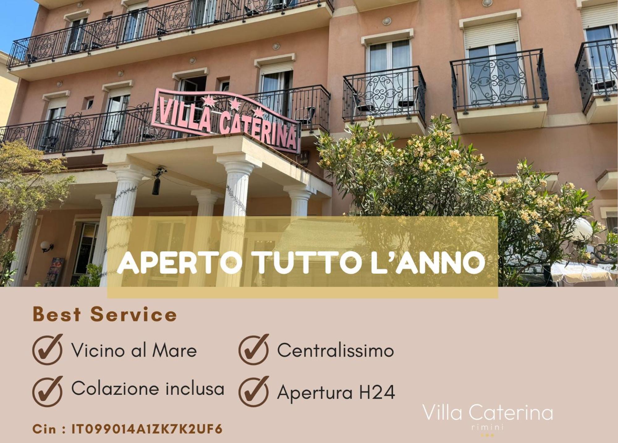 Hotel Villa Caterina リミニ エクステリア 写真